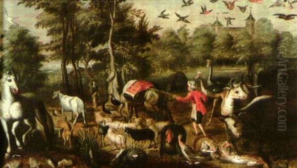 Moise Conduisant Les Animaux - view 1