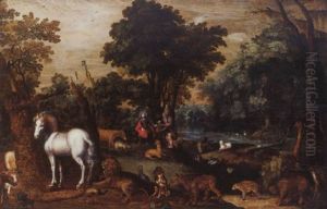 Le Christ Dans Le Desert by Jacob Bouttats