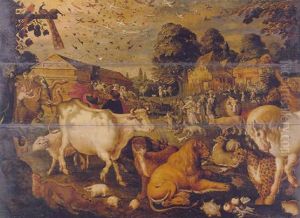 The Animals Entering Noah's Ark by Jacob Bouttats
