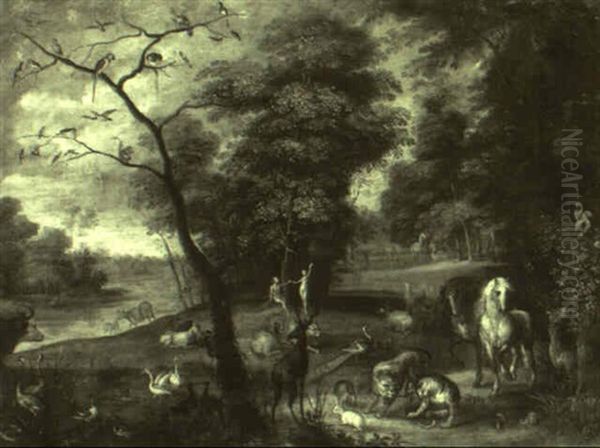 Adam Et Eve Au Paradis Terrestre - view 1