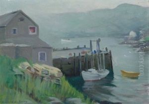 The Dock At Monhegan by Rosamond Smith Bouve