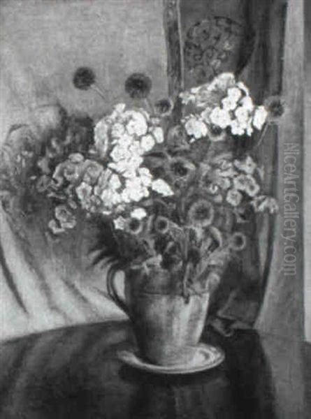 Still Life With Phlox And Bachelor Buttons - view 1