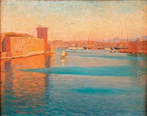 L'entree Du Vieux Port De Marseille Panel Painting (a L'arc En Ciel)