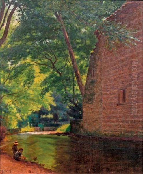 Enfants Pres De La Riviere - view 1