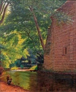 Enfants Pres De La Riviere
