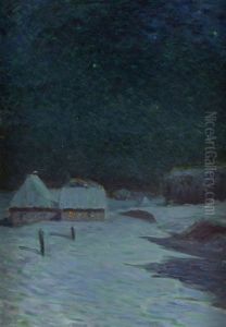 Le Hameau Dans La Nuit