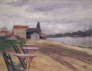 La Ginguette Vers Asnieres by Henry Bouvet