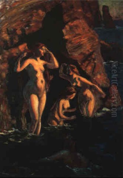 Baigneuses A La Pointe Des Poulains - view 1