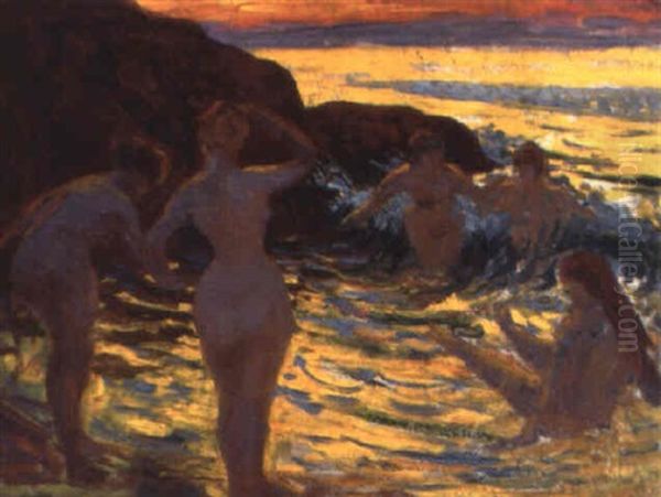Cinq Baigneuses, Soleil Couchant - view 1