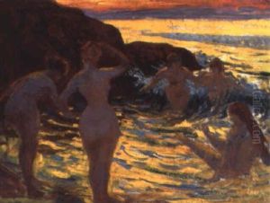 Cinq Baigneuses, Soleil Couchant Cinq Baigneuses, Soleil Couchant