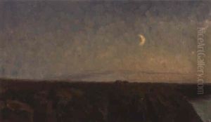 Croissant De Lune Sur La Cote by Henry Bouvet