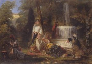 Jeunes Femmes Dans Le Jardin Du Serail
