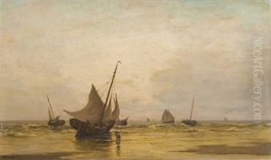 Marine Par Temps Calme by Gustavus Arthur Bouvier