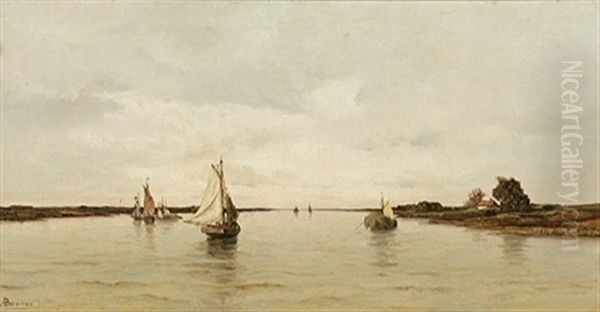 Voiliers Sur La Riviere - view 1