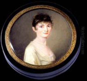 Portrait De Jeune Femme En Robe De Soie Ivoire Et Coiffee De Fines Meches
