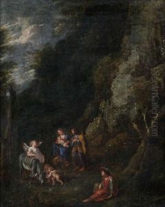 Repos Pendant La Fuite En Egypte by Antoine Bouzonnet-Stella