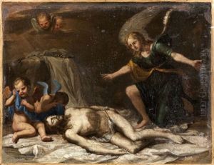 La Deploration Sur Le Christ Mort Par Les Anges by Antoine Bouzonnet-Stella