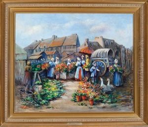 Flower Market - Holland by Harriette Bowdoin