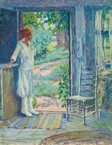 Young Girl By A Doorway by Harriette Bowdoin