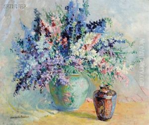 Still Life With Flowers And Porcelain Jar