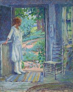 Young Girl In A White Dress by Harriette Bowdoin