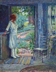 Young Girl In A Doorway by Harriette Bowdoin