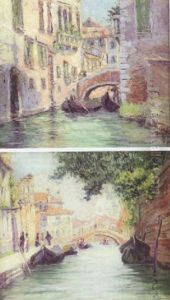 Venetian Canal Scene by Harriette Bowdoin