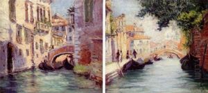 Venetian Canal Scene by Harriette Bowdoin