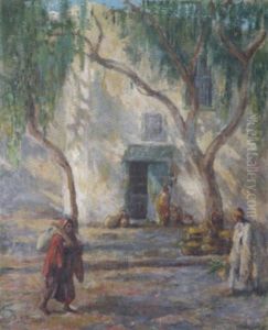 Les Poivriers A Kairouan by Benjamin James Bowen