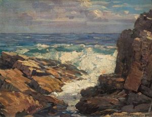 Morning Seas, Cape Elizabeth, Maine by Alexander Bower