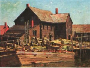 The Old Docks, Portland by Alexander Bower