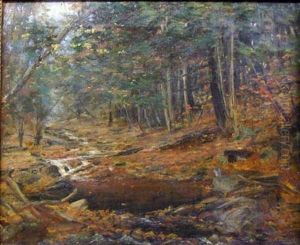 A Woodland Glade by George Newell Bowers