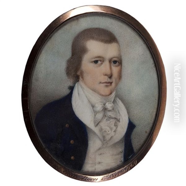 Daniel Gully In A Blue Coat - view 1