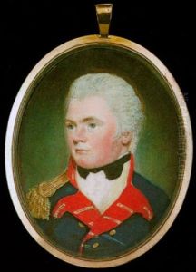Thomas William Fortnom Of The Bengal Artillery Wearing Blue Uniform