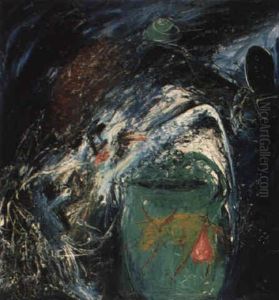 Potter Falling Over Decorated Pot by Arthur Merric Boyd