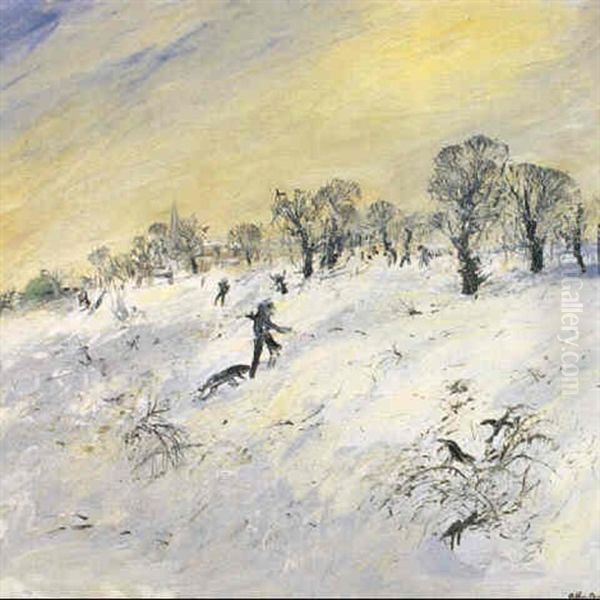 Hampstead Heath Under Snow - view 1