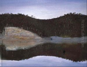Figures And Cliff Face, Shoalhaven River by Arthur Merric Boyd