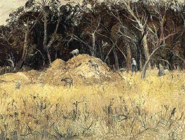 Sheep On The Mound - view 1