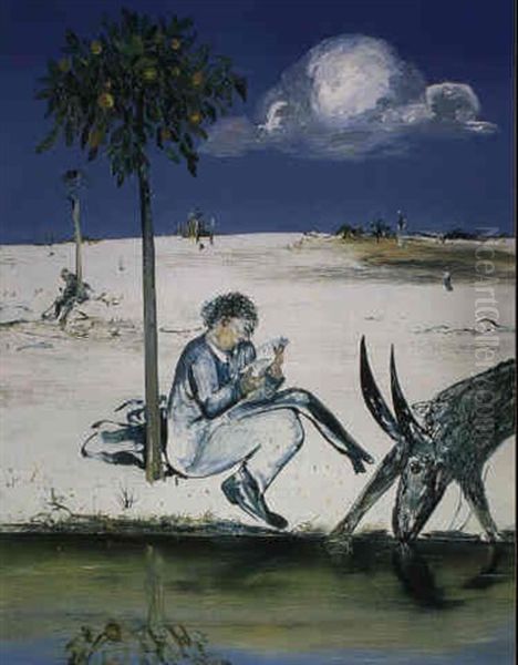 Colonial Poet Under An Orange Tree - view 1