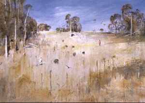 Shoalhaven Hillside With Figure by Arthur Merric Boyd