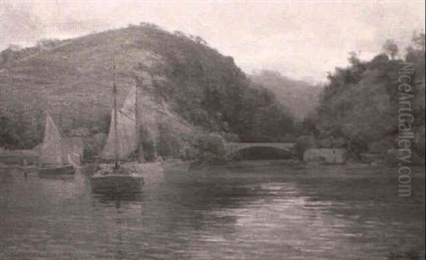 Cataract Gorge, Launceston, Tasmania by Arthur Merric Boyd