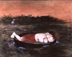 Lovers In A Boat by Arthur Merric Boyd