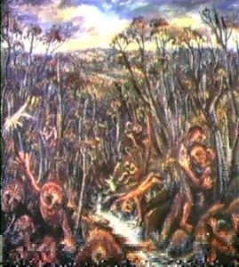 Figures By A Creek, 1944 by Arthur Merric Boyd