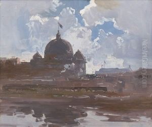 Flinders Street From The Banks Of The Yarra