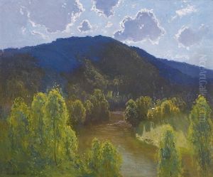Wattle And River by Theodore Penleigh Boyd