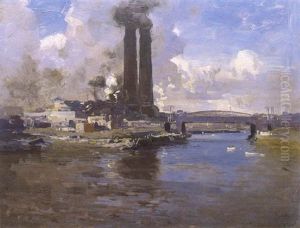 A View Of Richmond From The South Side Of The Yarra