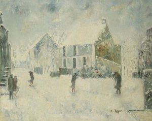 Montmartre En Hiver by Emile Boyer