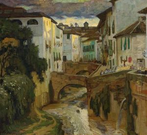 Strase In Granada by Otto Boyer