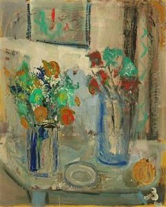 Still Life With Flower Vases