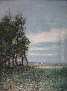 Weidelandschaft Mit Teich